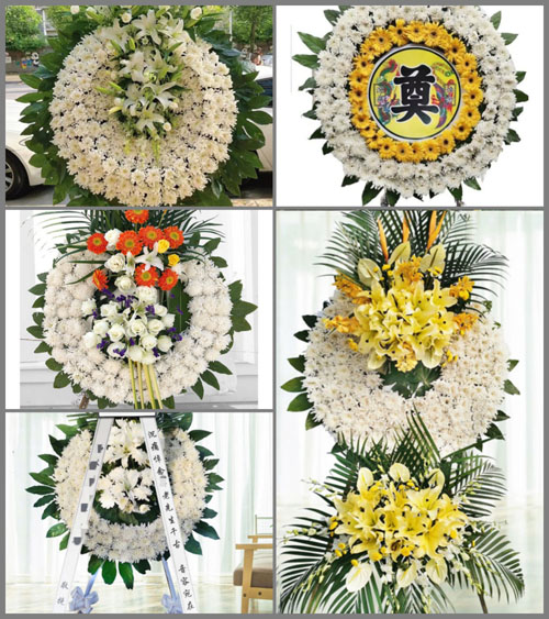 湖南永州祁阳县大忠桥镇饶塘村花圈速递